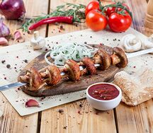 Шампиньоны на углях