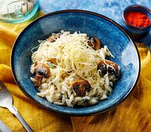 Паста Орзо с грибами