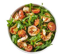 Рукола и креветки