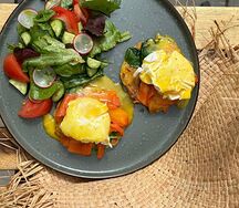 Драники с красной рыбой