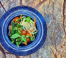 Лингвини с овощами