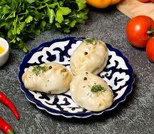 Узбекские манты с бараниной