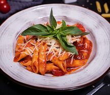 Фузилли с креветками 