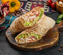 Шаурма со свининой на углях в армянском лаваше