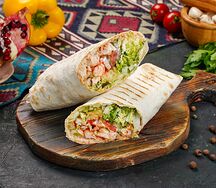 Шаурма куриная на углях