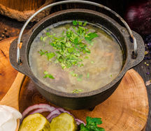 Рассольник на бычьих хвостах