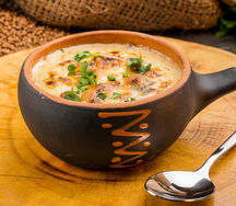 Грибы, запеченные в сырном соусе