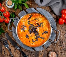 Яичница с помидорами