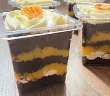 Трайфл шоколадный с лимонным курдом и кремом-чиз