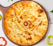 Пирог с курицей, сыром и болгарским перцем