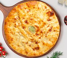 Пирог с курицей, сыром и укропом