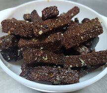 Сухарики ржаные с чесноком