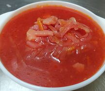 Борщ с курицей