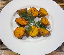 Картофель молодой на углях