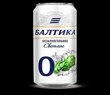Светлое безалкогольное пиво Балтика 0