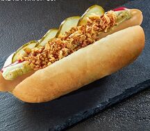Датский с куриной сосиской