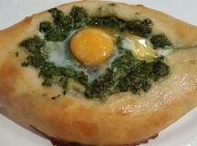 Лодочка со шпинатом и сыром