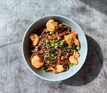 Лапша Соба с креветками