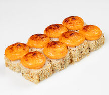 Запеченный острый ролл с курицей