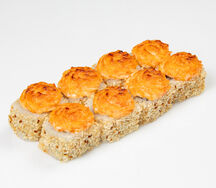 Запеченный ролл с курицей