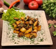Жареный картофель с грибами