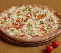 Пицца Цезарь с курицей