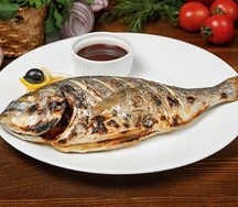 Дорадо на мангале