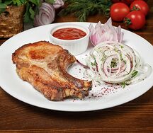 Корейка свиная на мангале