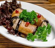 Рулет из баклажанов