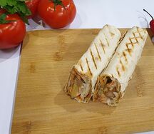 Шаурма из курицы с грибами