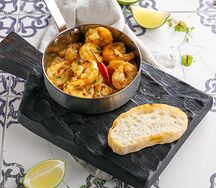 Жареные креветки по-грузински