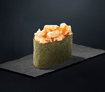 Острые суши с тигровой креветкой