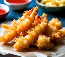 Креветки темпура