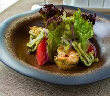 Салат Тоскана с морепродуктами