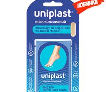 Лейкопластырь Унипласт 20х60мм №6 гидрокол.от влаж.мозол.малый