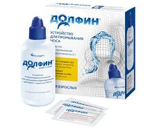 ДОЛФИН устройство для промывания носоглотки для взрослых +пакетики 2г №30
