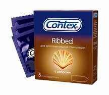 Презервативы Contex №3 Ribbed ребристые