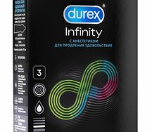 Презервативы Durex (№3 инфинити (infinity) глад.с анестетиком вар.2)