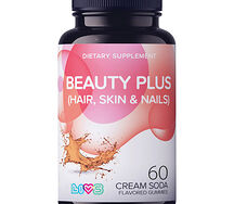 LIVS комплекс витаминов для кожи, волос и ногтей со вкусом крем-соды, фруктов и ягод мармеладные пастилки №60