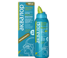 Аквалор Экстра Форте Дуо алоэ и римская ромашка душ/струя д/носа 150мл