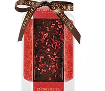 Шоколад темный с украшением Вишня и черника