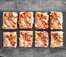 Суши-пицца с курицей