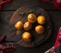 Картофель мини на углях