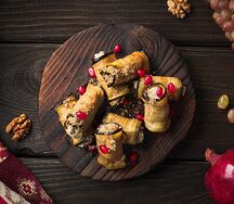 Рулетики из баклажанов