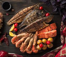 Шашлык рыбное ассорти