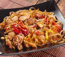 Стеклянная жареная лапша