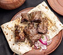 Шашлык из говяжьей печени