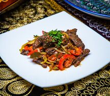 Острая говядина с овощами