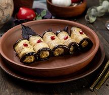 Рулет из баклажанов