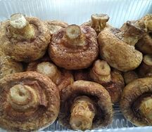 Шампиньоны на мангале